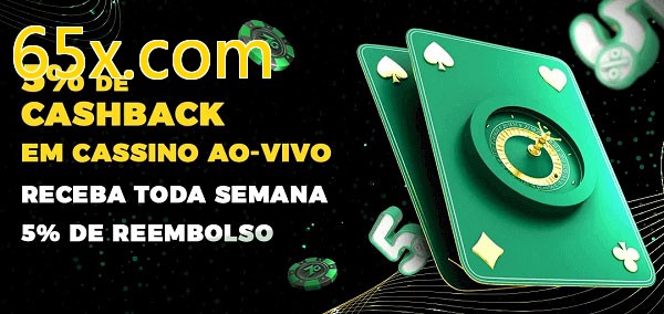 Promoções do cassino ao Vivo 65x.com